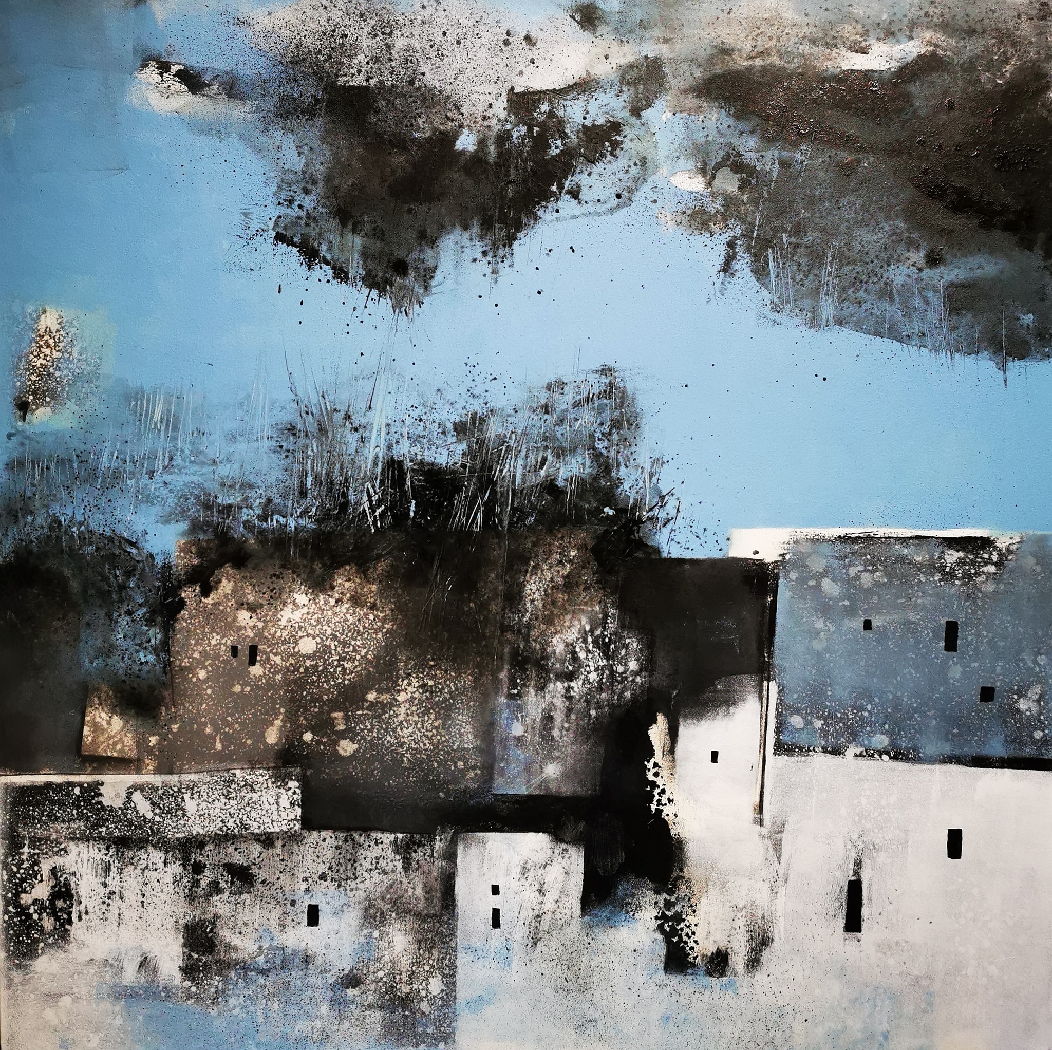 




"Nocne rozmyślania nad ulotnością świata III". Akryl na pł&oacute;tnie, 100x100cm. Rezerwacja.





